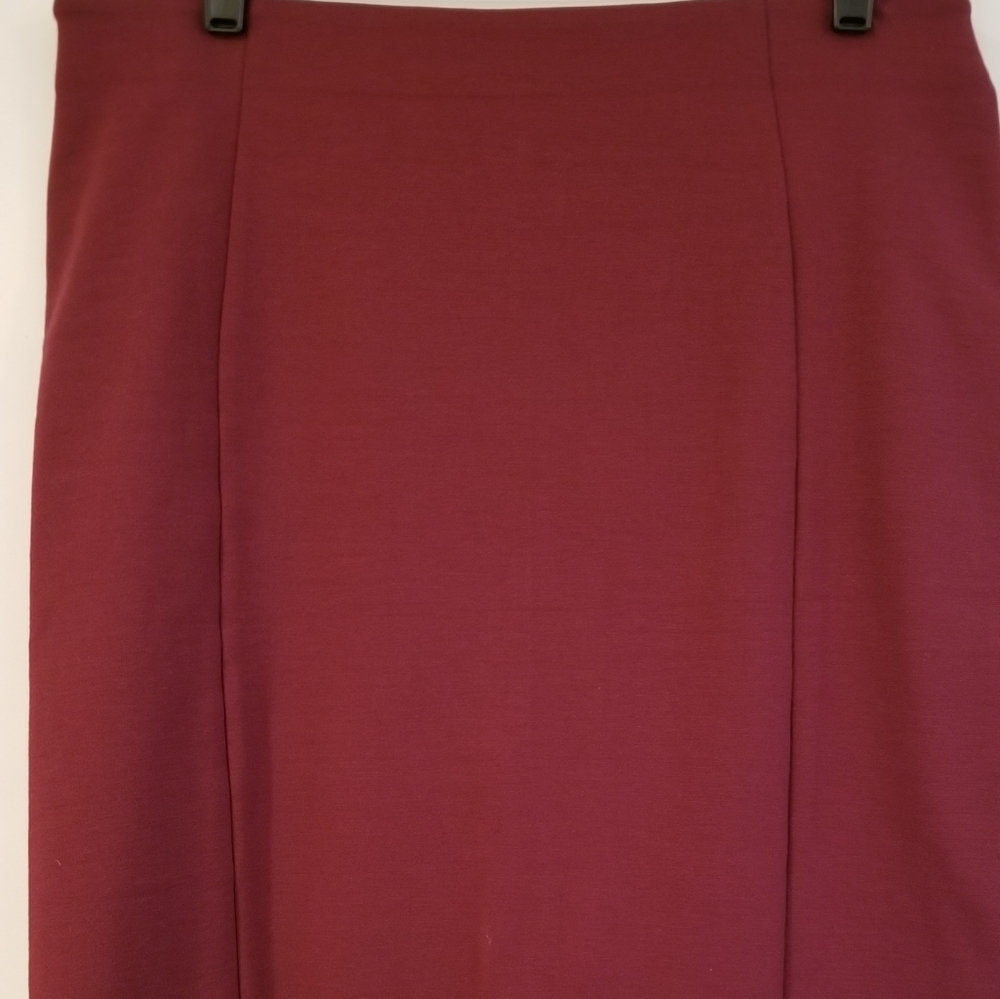 Ann Taylor burgundy pencil skirt